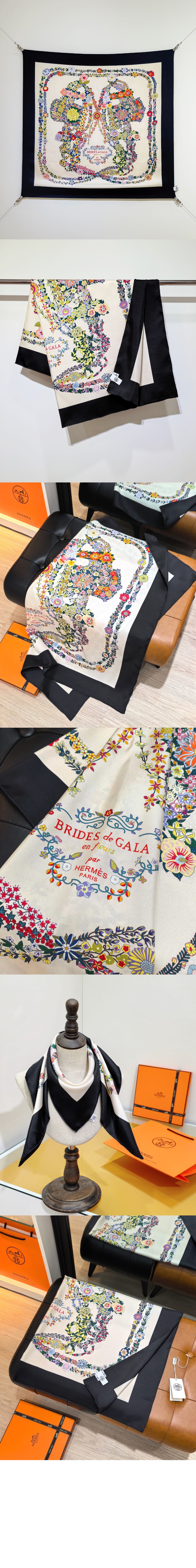 미러급레플리카사이트 | 명품레플리카 전문 쇼핑몰  | 딥퀄 - Brides de Gala en Fleurs 스카프 90 &gt; 에르메스