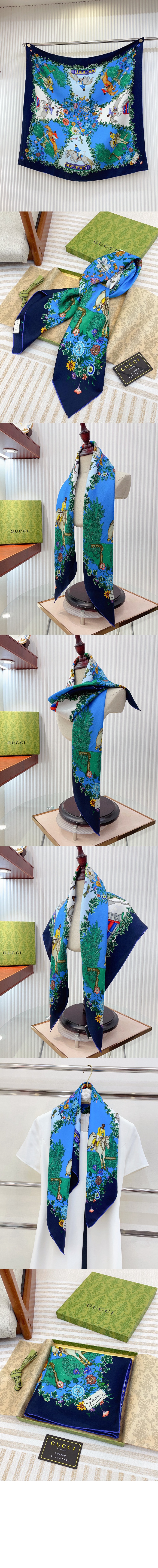 미러급레플리카사이트 | 명품레플리카 전문 쇼핑몰  | 딥퀄 - 프린트 실크 트윌 까레 810870 &gt; 구찌