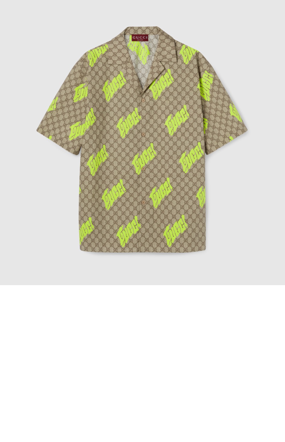 미러급레플리카사이트 | 명품레플리카 전문 쇼핑몰  | 딥퀄 - 프린트 코튼 포플린 볼링 셔츠 &gt; 구찌