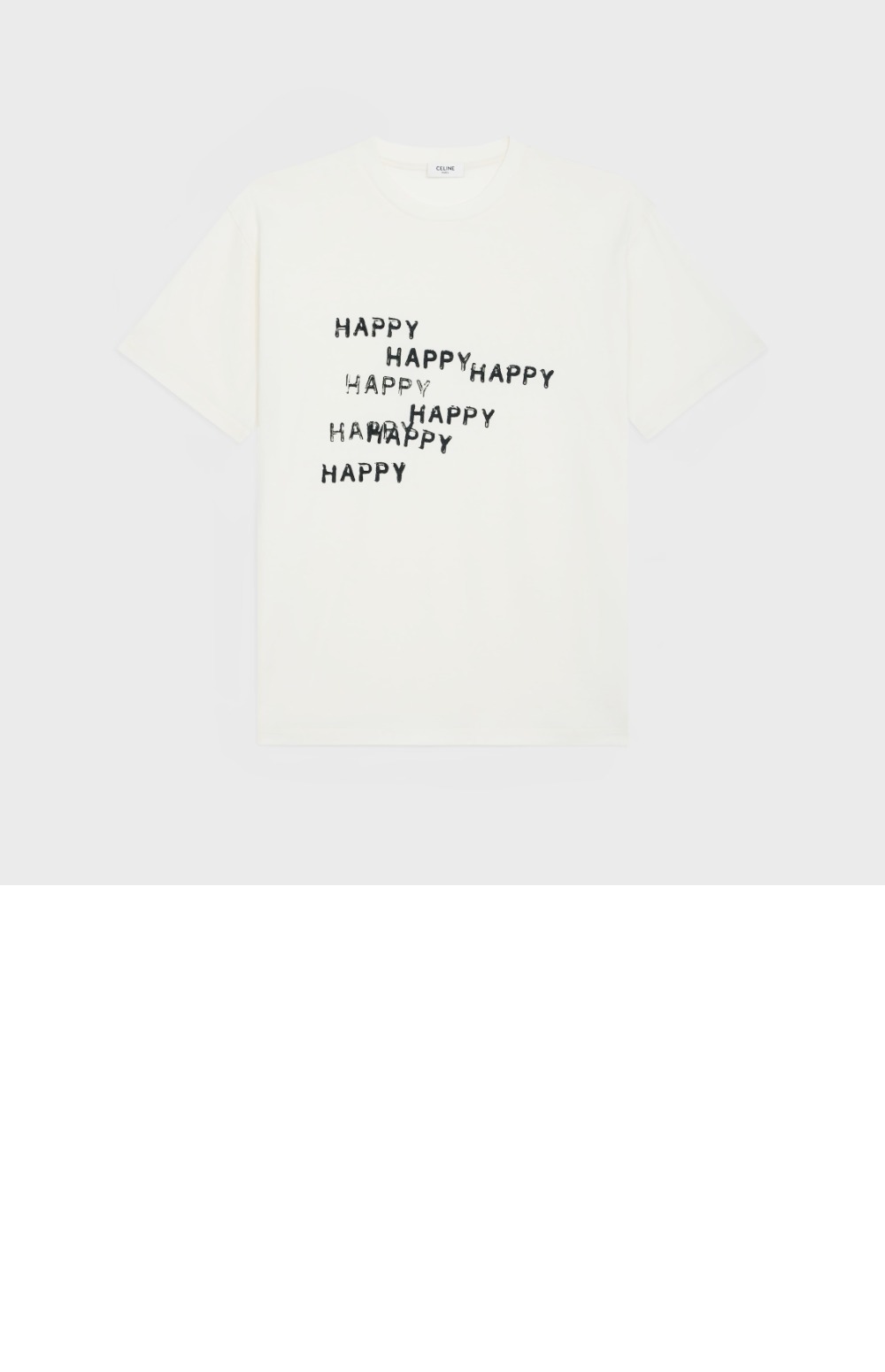 미러급레플리카사이트 | 명품레플리카 전문 쇼핑몰  | 딥퀄 - Happy Happy 루즈 코튼 저지 티셔츠 &gt; 셀린느