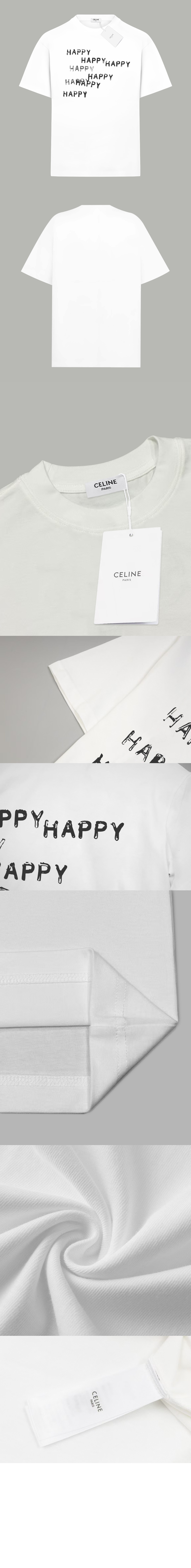 미러급레플리카사이트 | 명품레플리카 전문 쇼핑몰  | 딥퀄 - Happy Happy 루즈 코튼 저지 티셔츠 &gt; 셀린느