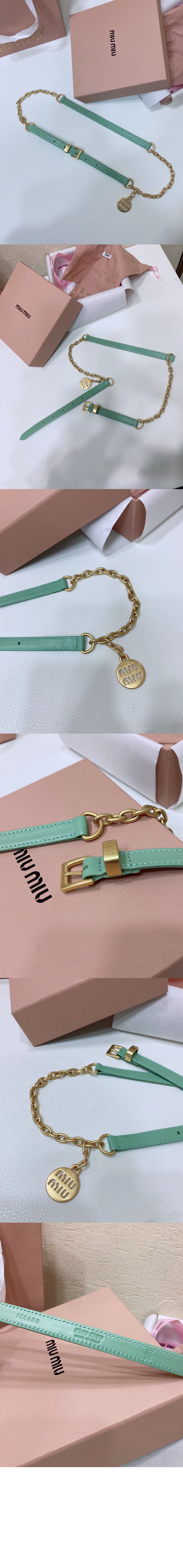 미러급레플리카사이트 | 명품레플리카 전문 쇼핑몰  | 딥퀄 - 가죽 체인 벨트 5CC550 &gt; 미우미우