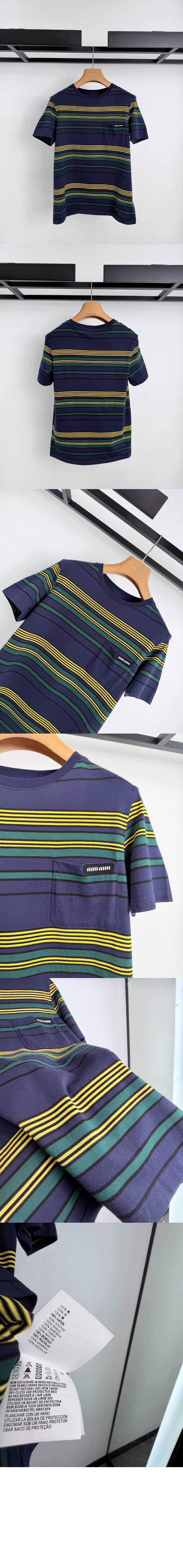 미러급레플리카사이트 | 명품레플리카 전문 쇼핑몰  | 딥퀄 - 스트라이프 저지 티셔츠 &gt; 미우미우