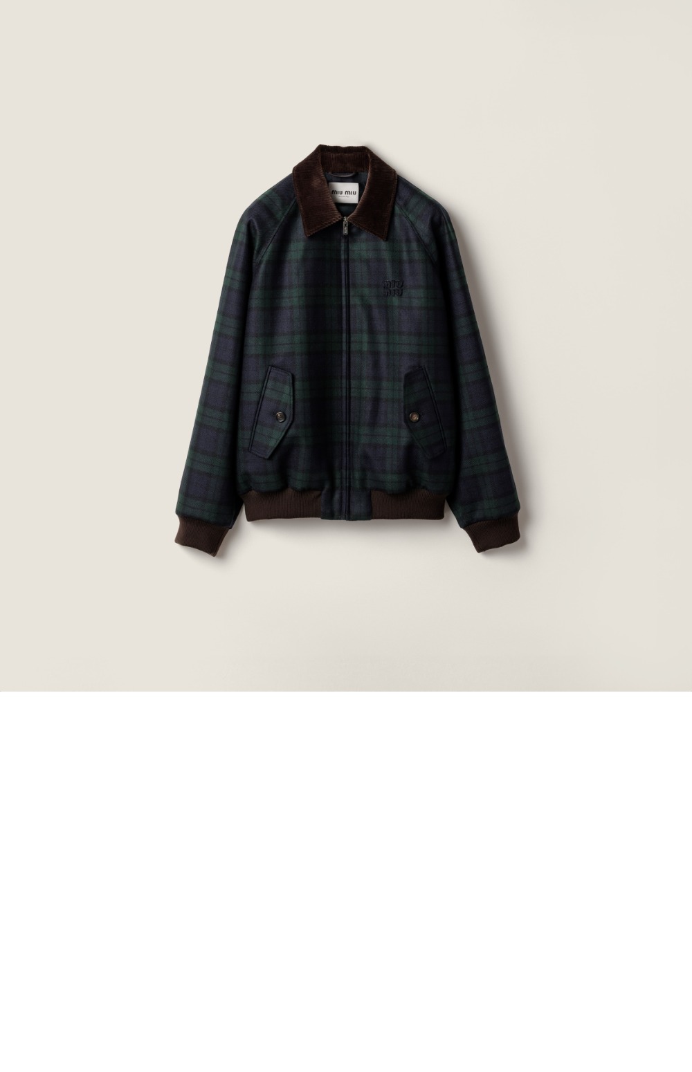 미러급레플리카사이트 | 명품레플리카 전문 쇼핑몰  | 딥퀄 - 체크 트윌 블루종 재킷 &gt; 미우미우