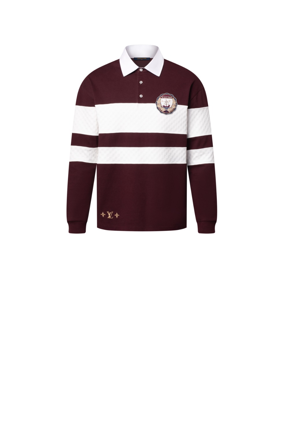 미러급레플리카사이트 | 명품레플리카 전문 쇼핑몰  | 딥퀄 - 다미에 스트라이프드 롱 슬리브드 폴로 셔츠 &gt; 루이비통