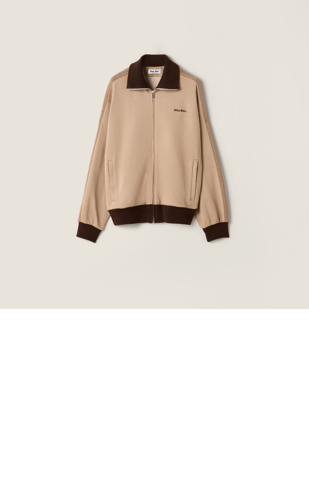 미러급레플리카사이트 | 명품레플리카 전문 쇼핑몰  | 딥퀄 - 저지 지퍼 스웨트셔츠 &gt; 미우미우