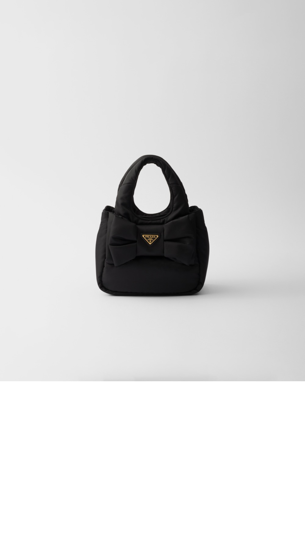 리본 장식 패딩 리나일론 미니백 1BA359 > Re-Nylon - 리나일론