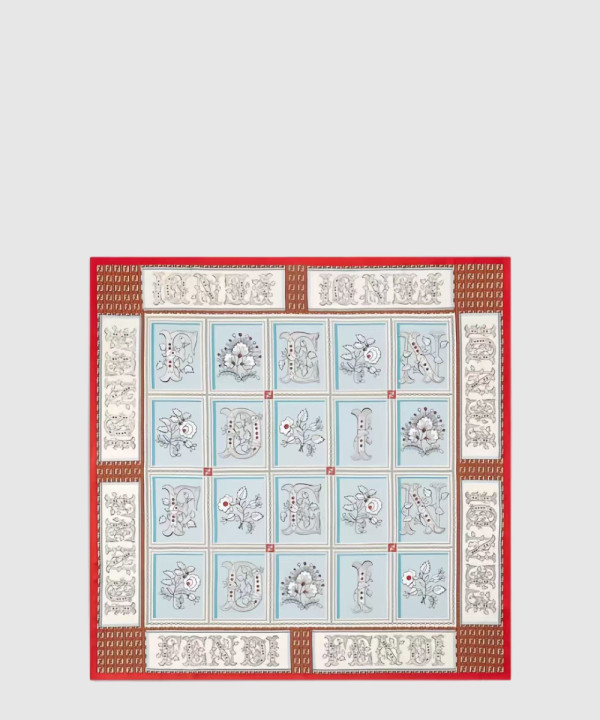 floral 스카프