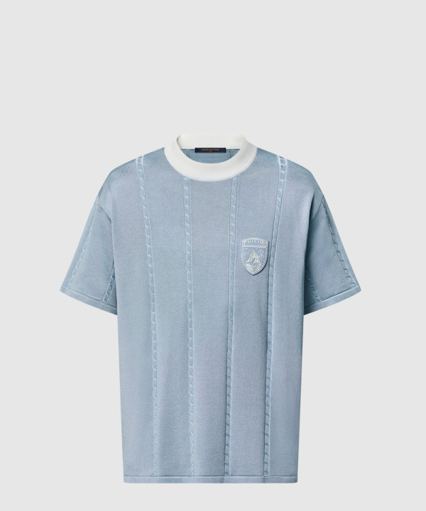 실크 코튼 반팔 크루넥