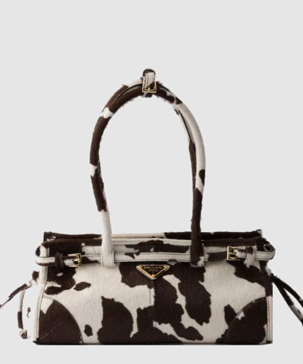 보니 미디엄 프린티드 가죽 핸드백 1BA426