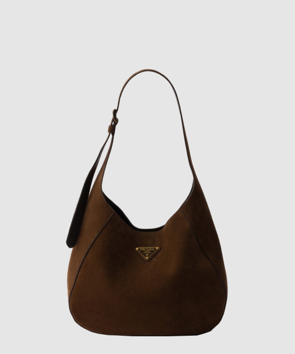 라지 스웨이드 숄더백 1BC196