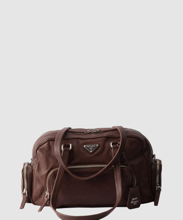 큰 세탁 가죽 탑핸들 백 1BB156